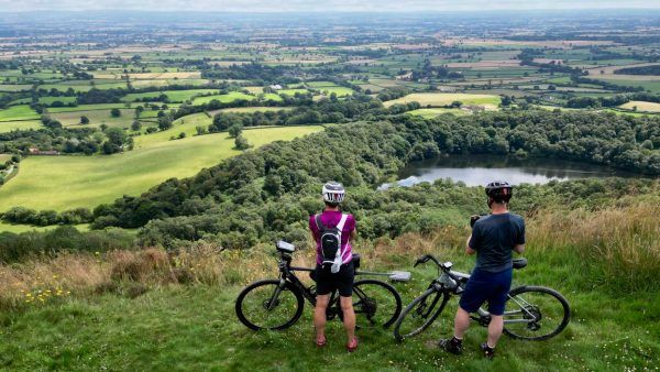 Soaking up the views at Sutton Bank - North York Moors