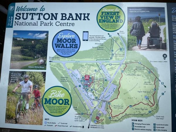 Sutton Bank Cycle Trails Map