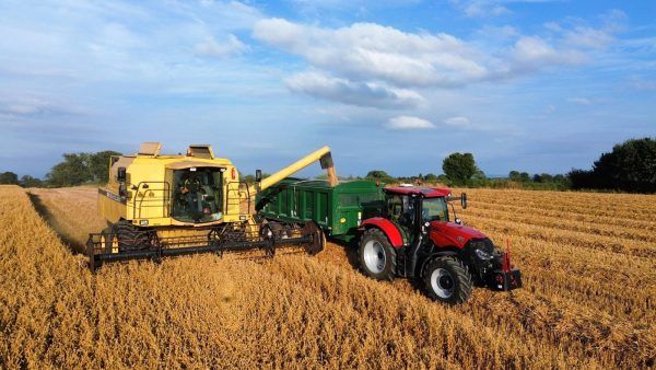 Combining the wheat at Harome