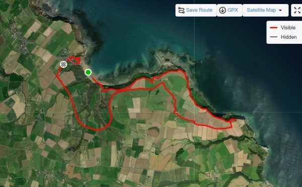 Runswick Bay to Kettleness Walk GPS Map